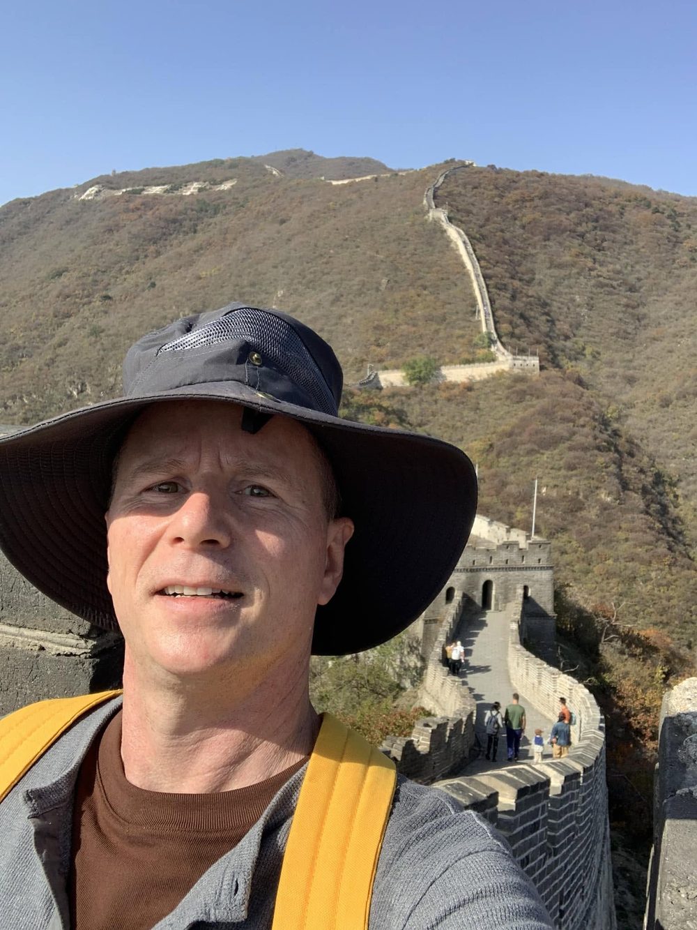David DuVal at the Great Wall of China