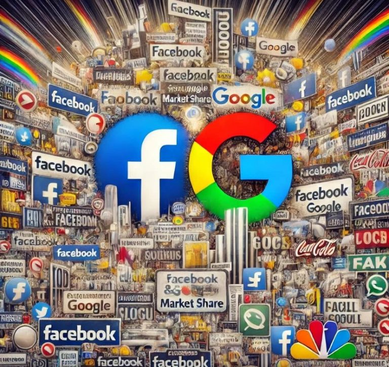 Too many ads on Facebook and Google means declining market share