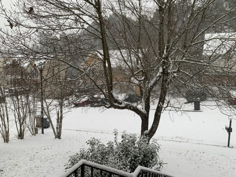 Icy conditions in Buford Georgia
