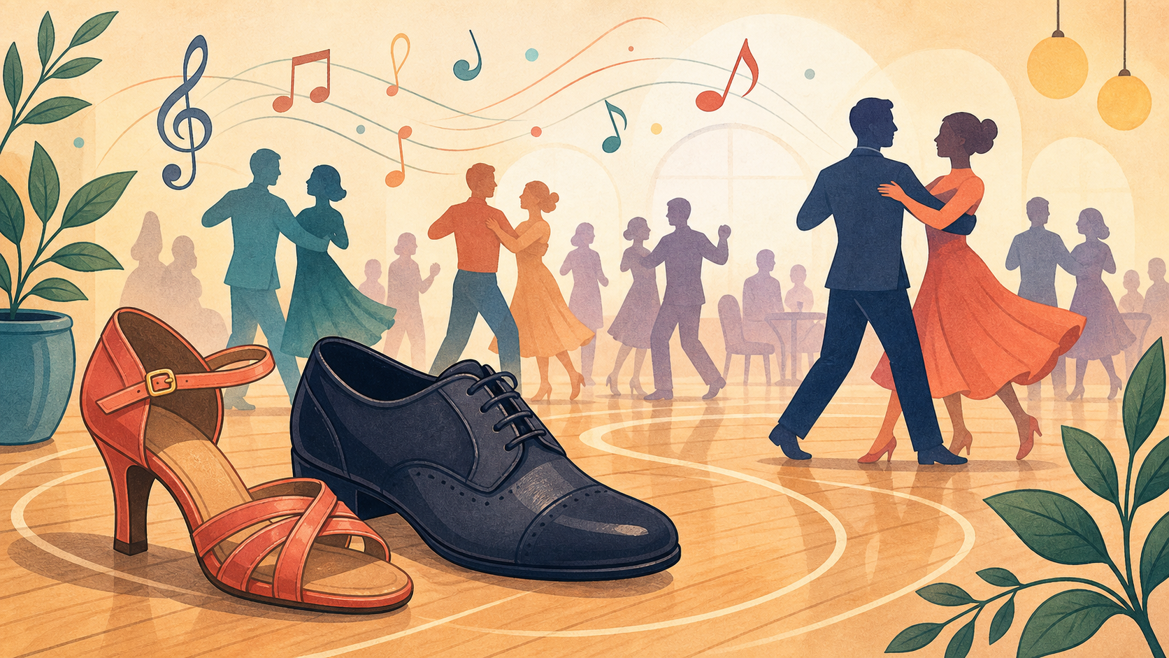 Dance & Community blog card illustration